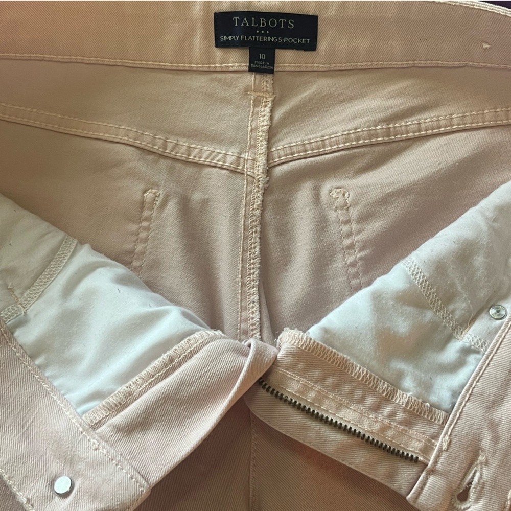 Talbots pale pink jeans, Size 10 - Picture 5 of 7